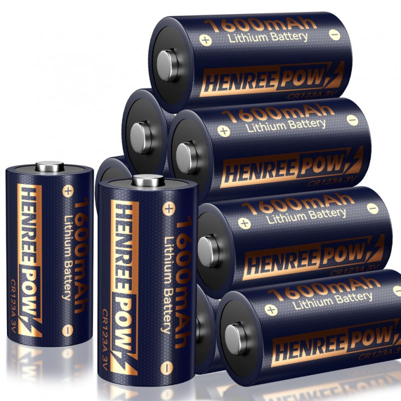 Batteria al litio Henreepow CR123A