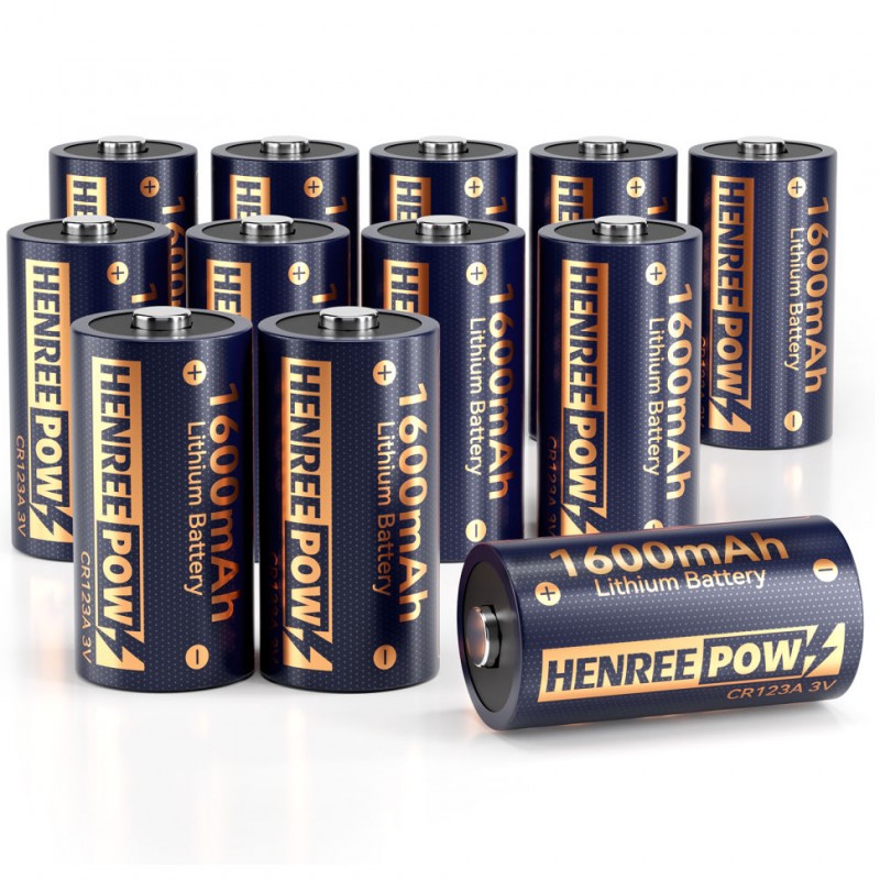 Batteria al litio Henreepow CR123A